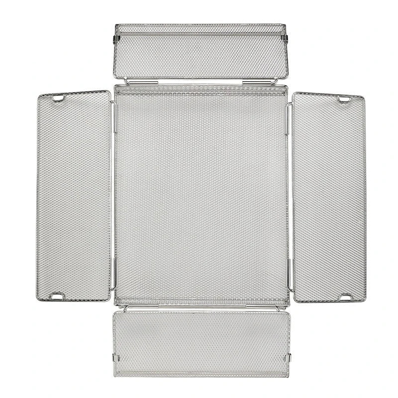 IGT Outdoor Table Unit Basket Storage Net Cage Silver