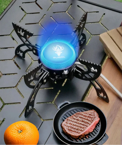 Folding 3800W UFO Camping Stove Black