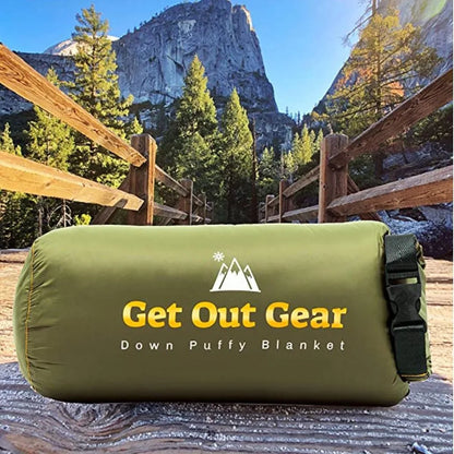 All-Season Lightweight Camping Blanket Green