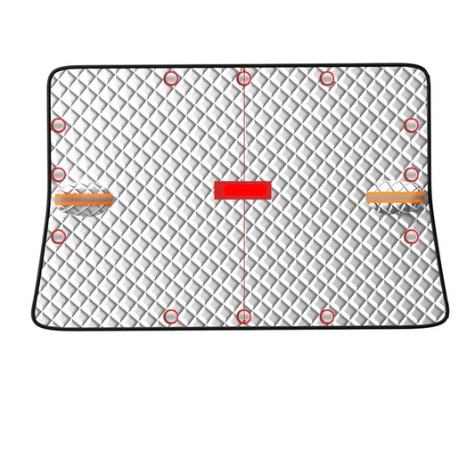 Magnetic Car Windshield Cover Winter Snow And Ice Guard Silver