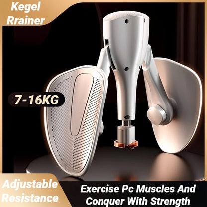 Adjustable Resistance Pelvic Floor Leg Trainer Grey
