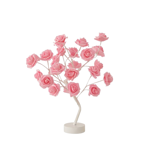 Table Lamp Rose Flower Tree
