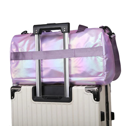 Women's Travel Duffel Bag with Shoe Compartment