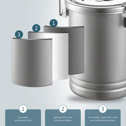 Camping Stainless Steel Cookware Pot