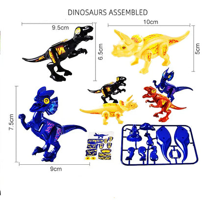 30 Set Children's DIY Assembled Dinosaur Toy