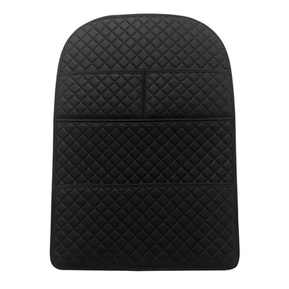 Universal Car Seat Back Protector with Organizer Pocket Black