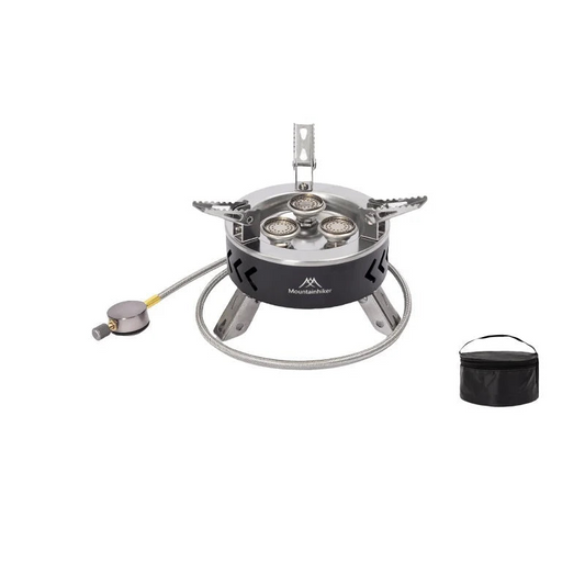 Camping Gas Stove 6800W Three-Star Black