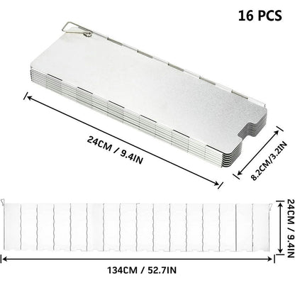 Plates Gas Stove Wind Shield Outdoor Camping Picnic Cooking Burner Windproof Screen Aluminum Alloy Wind Screen