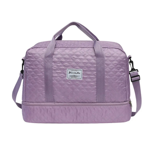 Duffle Gym Shoulder Lightweight Travel Bag (Purple)