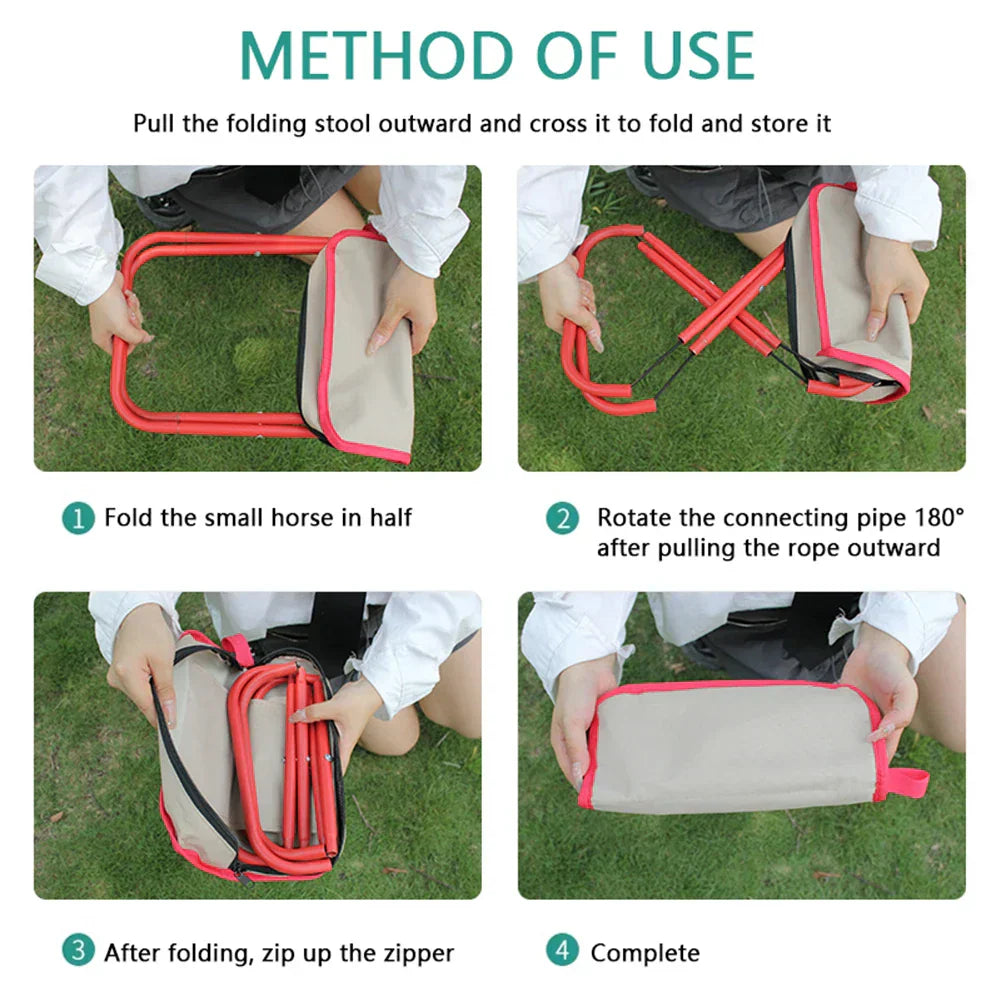 Folding Camping Stool with Bag