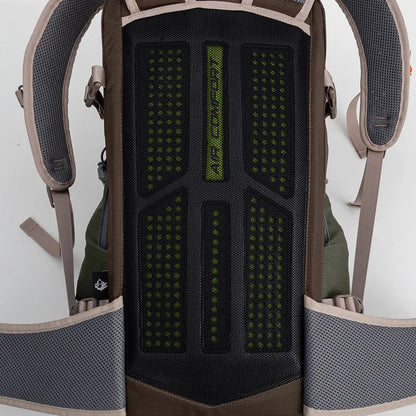 Lightweight 35L Hiking Backpack Breathable Camping Green