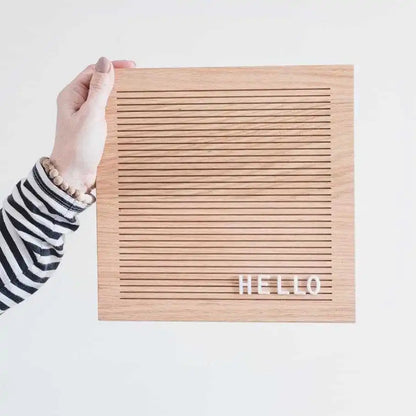 Natural Wood Letter Board
