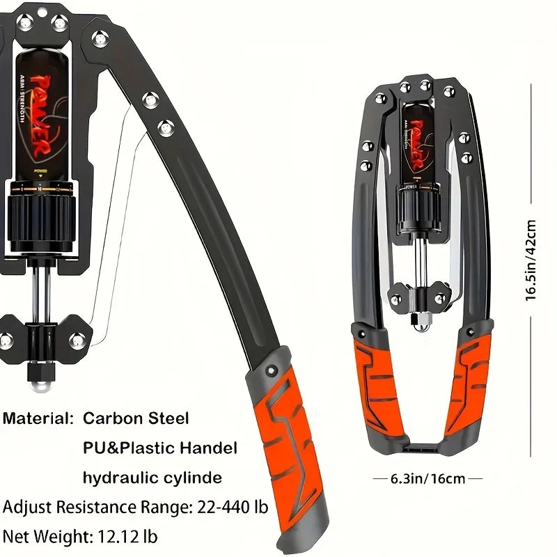 Adjustable Hydraulic Arm Exerciser Black