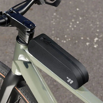 Aerodynamic Bicycle Top Tube Bag Zip Frame Balck