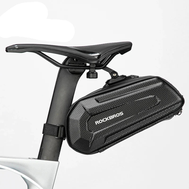 1.7L Waterproof Bicycle Rear Seatpost Bag Quick Release Black