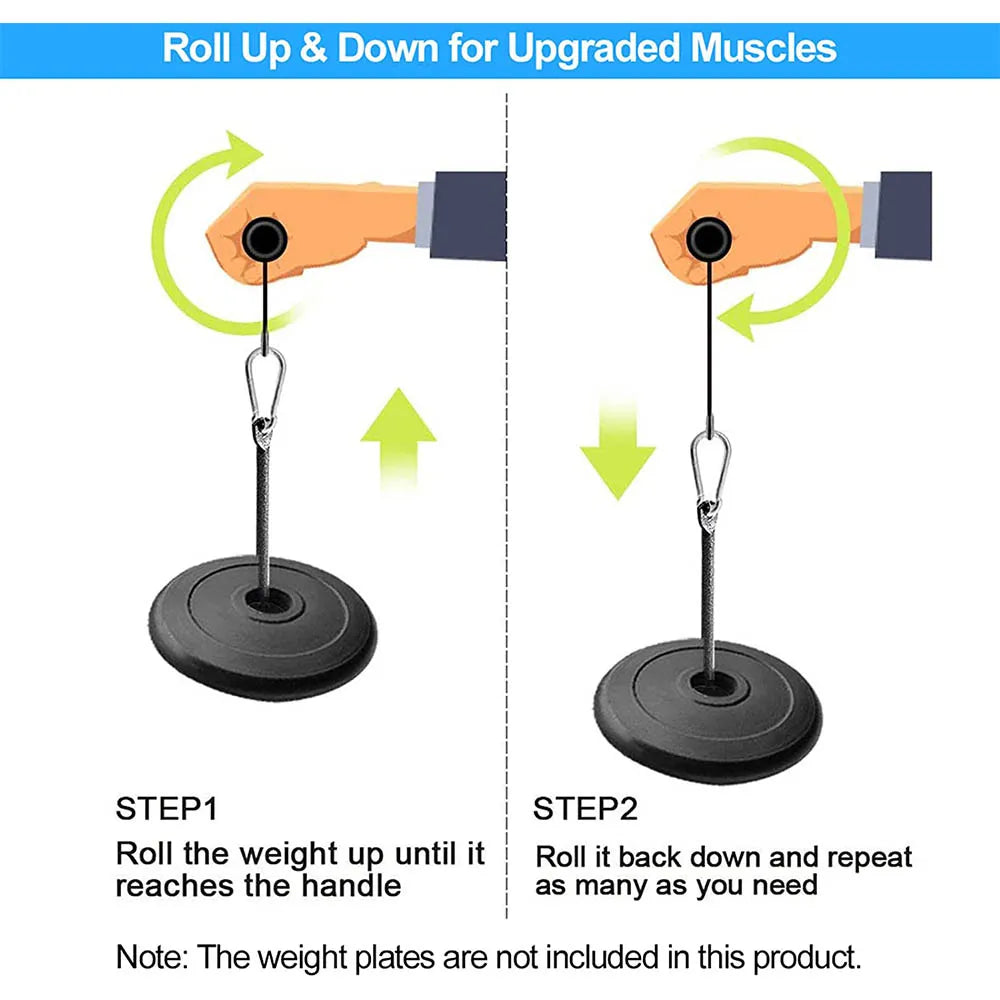 Forearm Roller Blaster: Home Gym Arm Strength Trainer