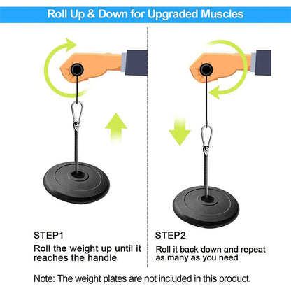 Forearm Roller Blaster: Home Gym Arm Strength Trainer