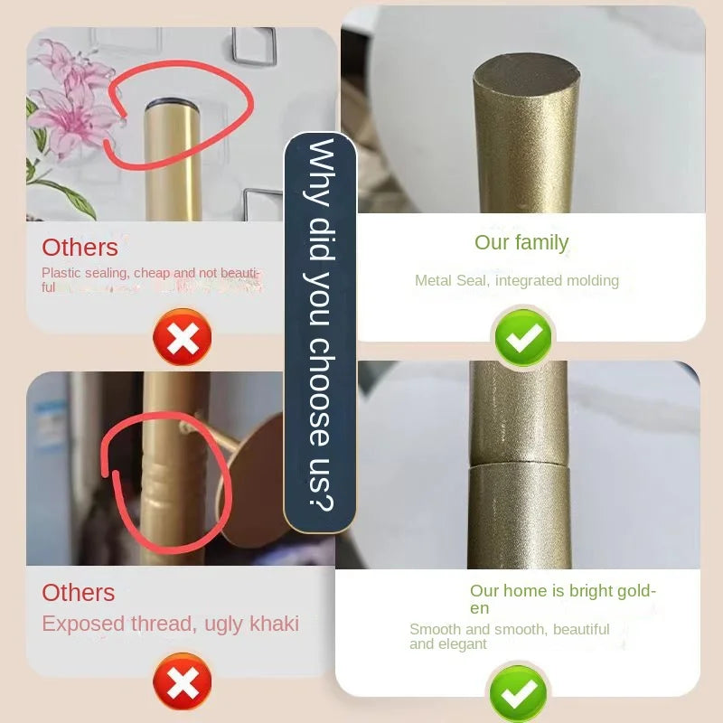 Elegance in Gold: Floor Standing Metal Coat Rack