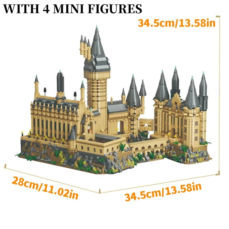Micro Bricks City Medieval Magic School Castle Set