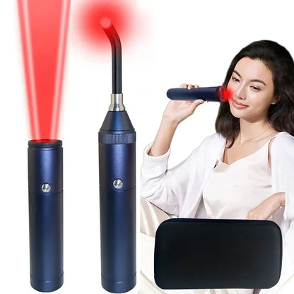 3-in-1 Red Light Therapy Wand Infrared & Blue Light Blue