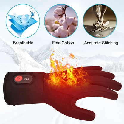 Heated Gloves Rechargeable Battery Electric Ski Gloves for Men and Women