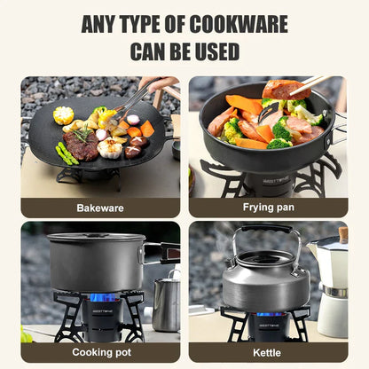 2600W Infrared Camping Stove Black