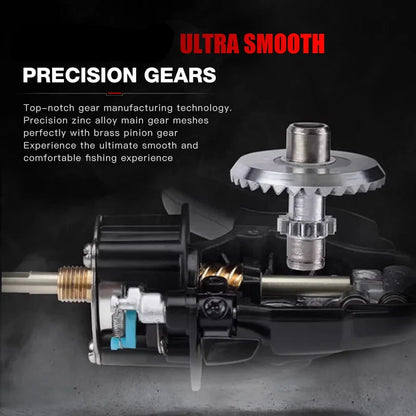 Ultralight Carbon Fiber Spinning Reel 9kg Max Drag Black