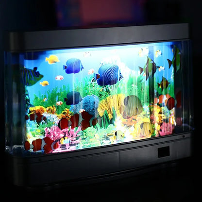 Ocean Motion LED Fish Tank Night Light– EU Plug (Adapter Required for AU Use)