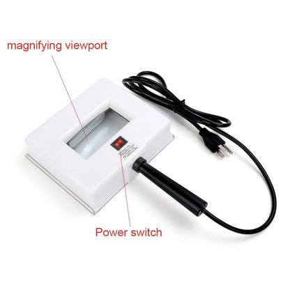 Facial Skin Testing UV Analyzer: Wood Lamp, Magnifying Examination, Home & Salon Care Tool