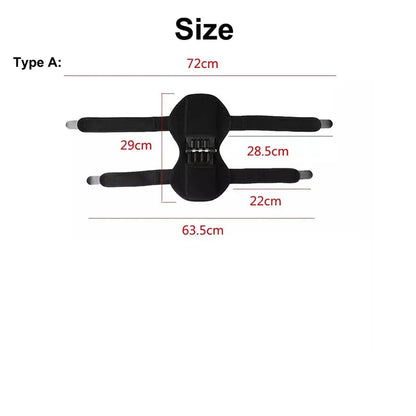 Spring-Loaded Knee Booster Support Pad Black