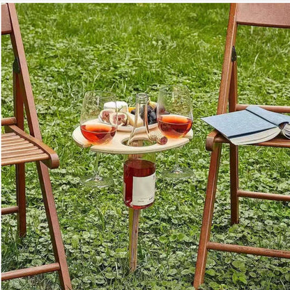 wine rack wooden outdoor table folding