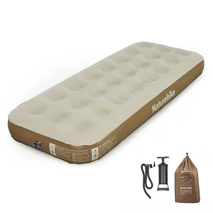 Camping Air Mattress PVC Inflatable Bed Khaki