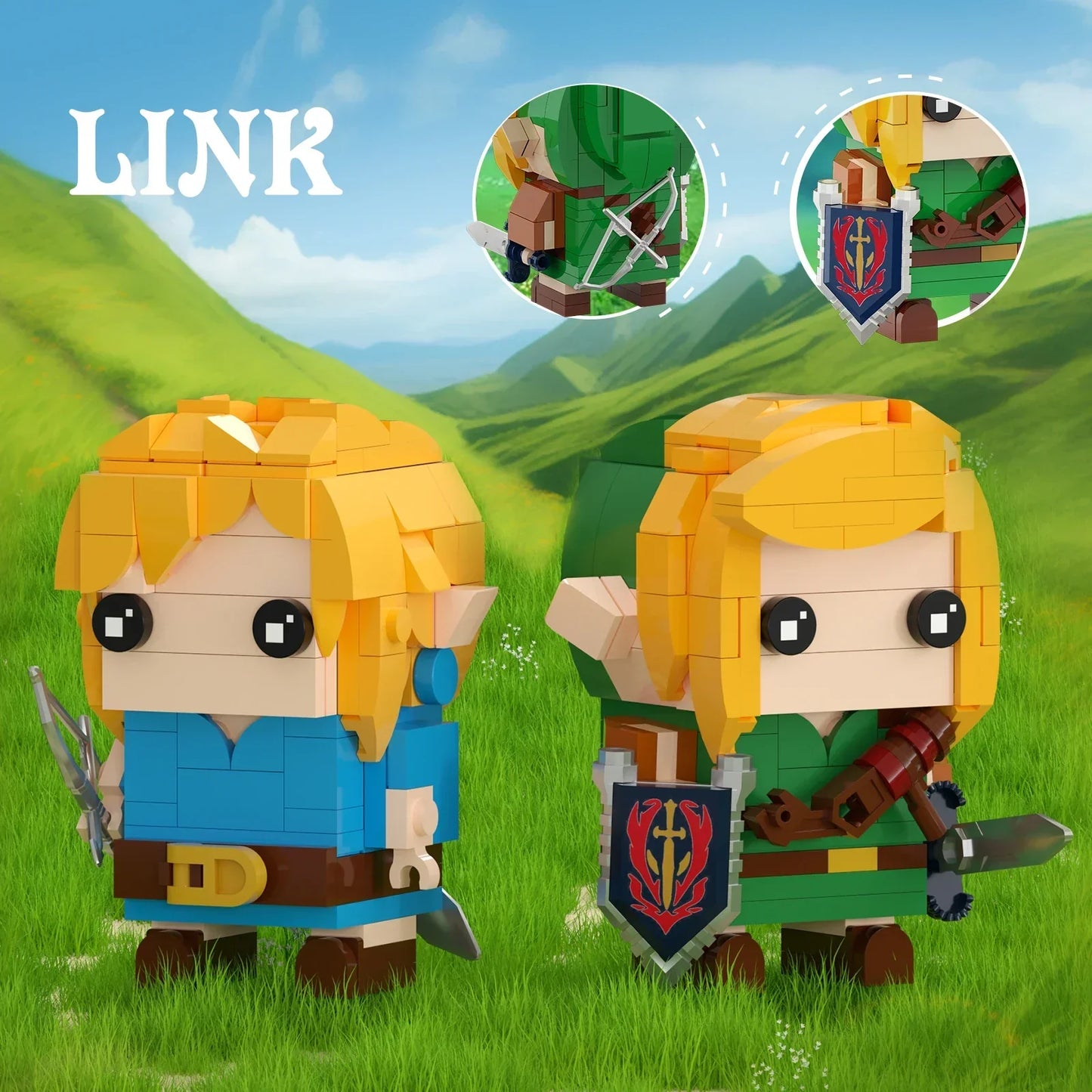 Wild Brickheadz Link Building Block Set