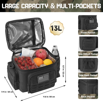 Tactical Thermal Cooler Bag: Military-Grade, Heavy Duty, Leakproof, Insulated, Durable