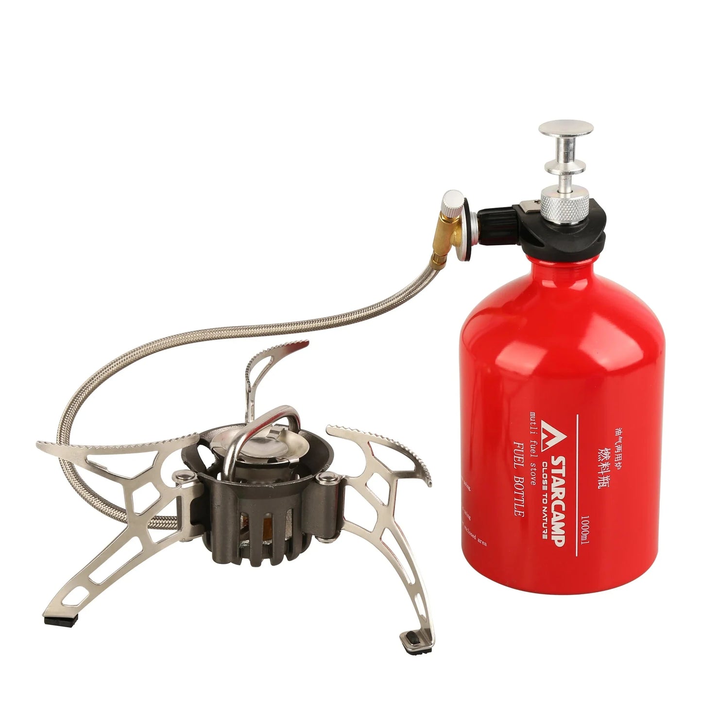 1000ml Outdoor Camping Multi-Fuel Stove Silver