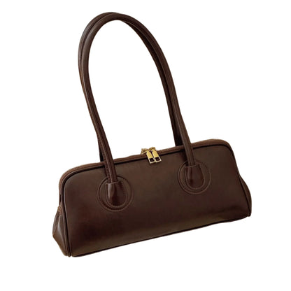 Baguette Shoulder Bag Large Pillow Style (Coffee)