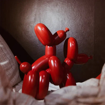 Modern Luxury: Resin Balloon Dog Sculpture for Stylish Living Room Decor