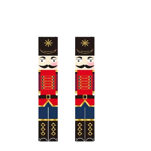 Nutcracker Soldier Merry Christmas Door Porch Banner - Festive 30 x 180cm