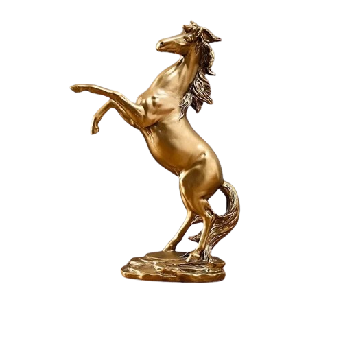 Elegant Resin Horse Sculpture - Creative Home and Office Decor