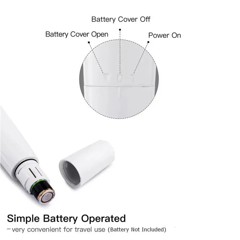 5 in 1 Electric Epilator for Women Painless Hair Remover & Shaver White