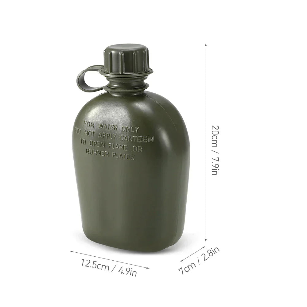 1L Outdoor Military Canteen Bottle