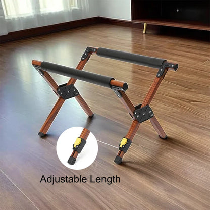 Folding Camping Stand Adjustable Anti-Slip Brown