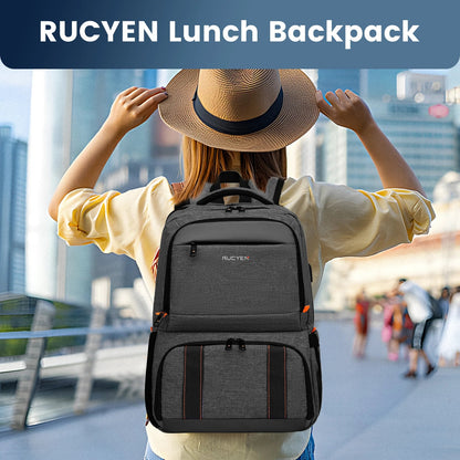 Waterproof Insulated Cooler Backpack Black
