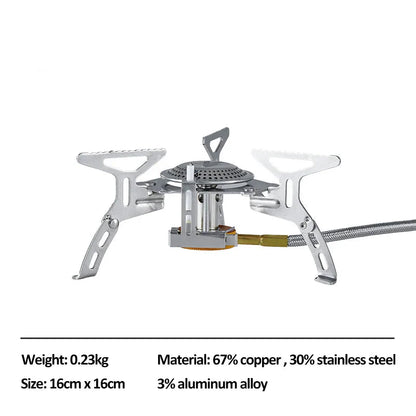 Camping Gas Stove with Electronic Ignition Silver