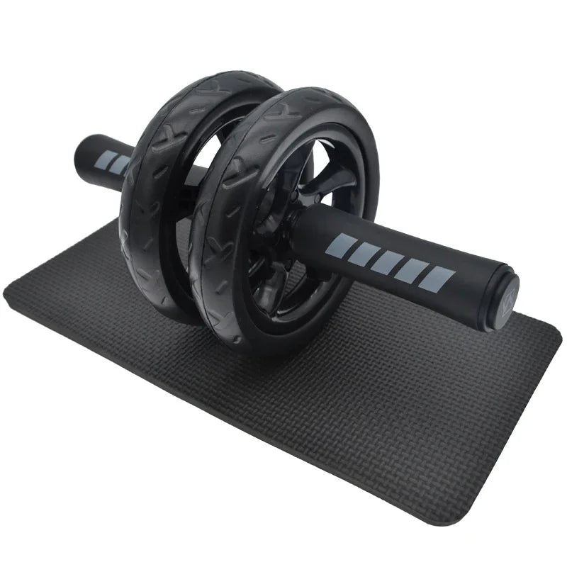 15cm Double-Wheel Abs Roller Non-Slip Silent Core Black