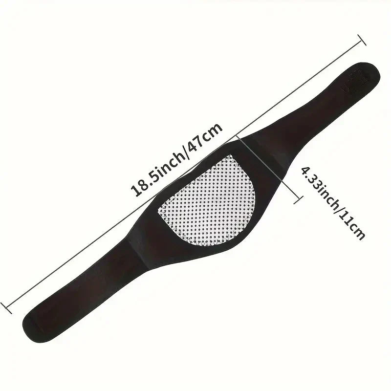 Self-Heating Magnetic Neck Support Brace Black