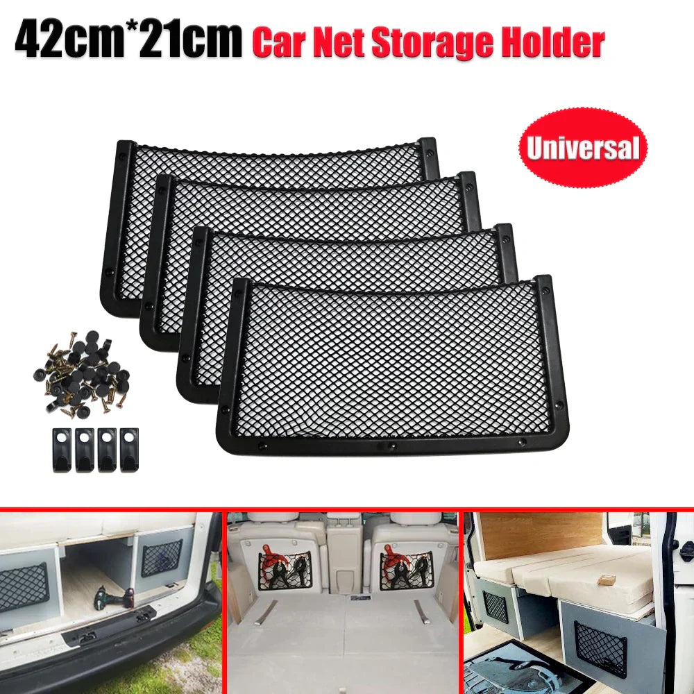 42x21cm Elasticated Cargo Net with Screws