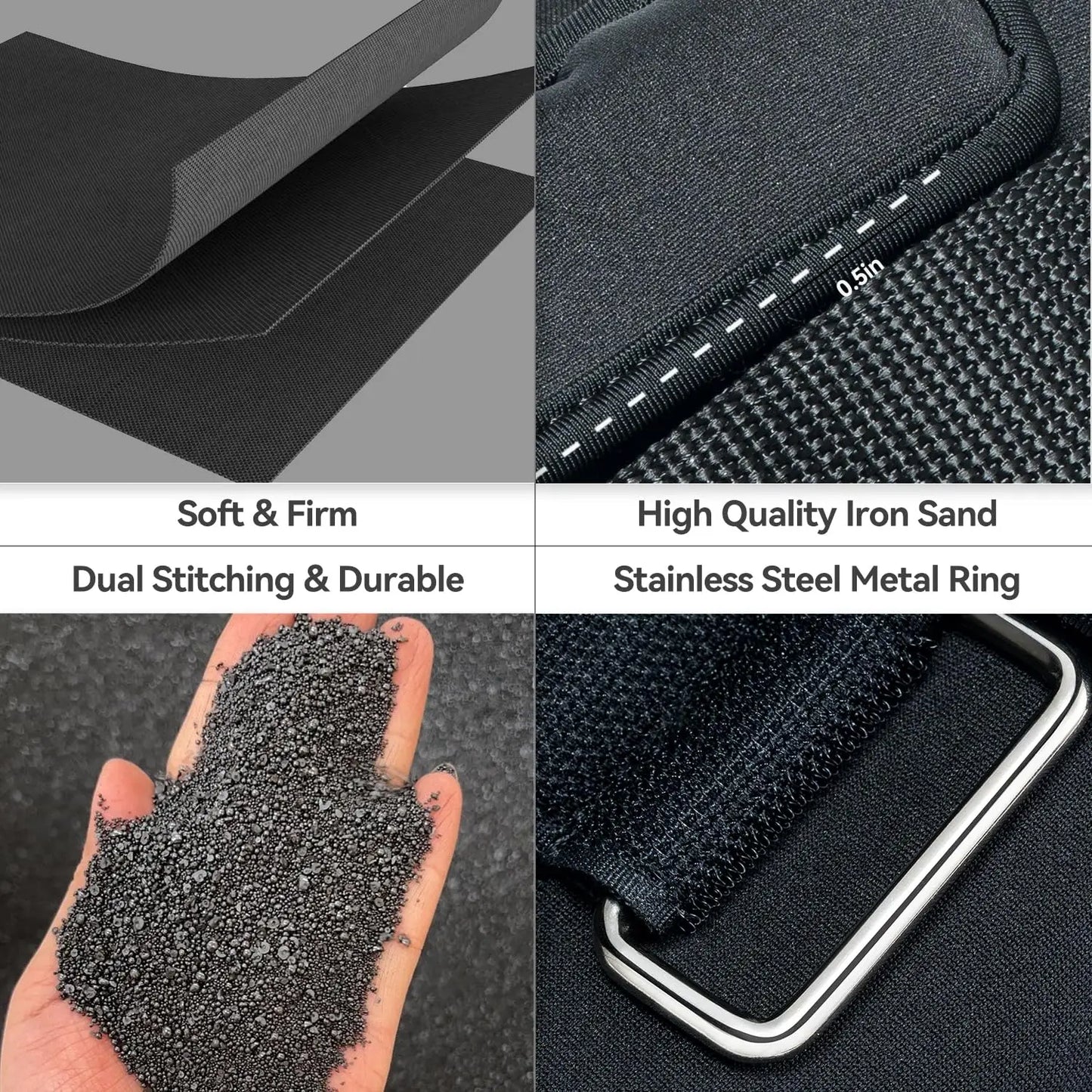 Adjustable Ankle Weights - 1 Pair, 4lbs