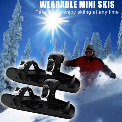 Mini Ski Skates - Adjustable Snow Shoes
