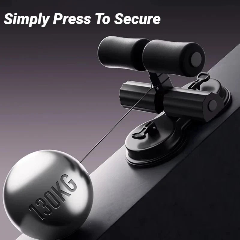 Sit-Up Bar with Suction Cup Black